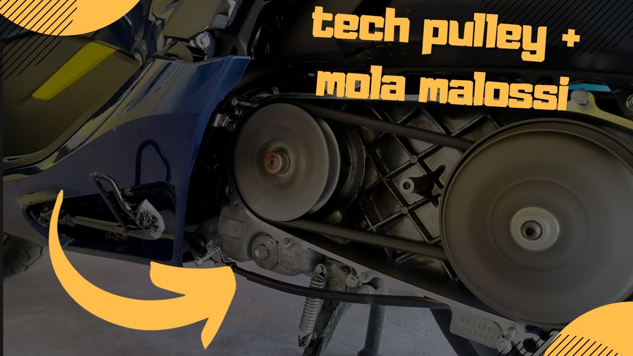 POLIAS PREPARADA DA PCX 150 + MOLA MALOSSI + ROLETES TECHPULLEY 14g