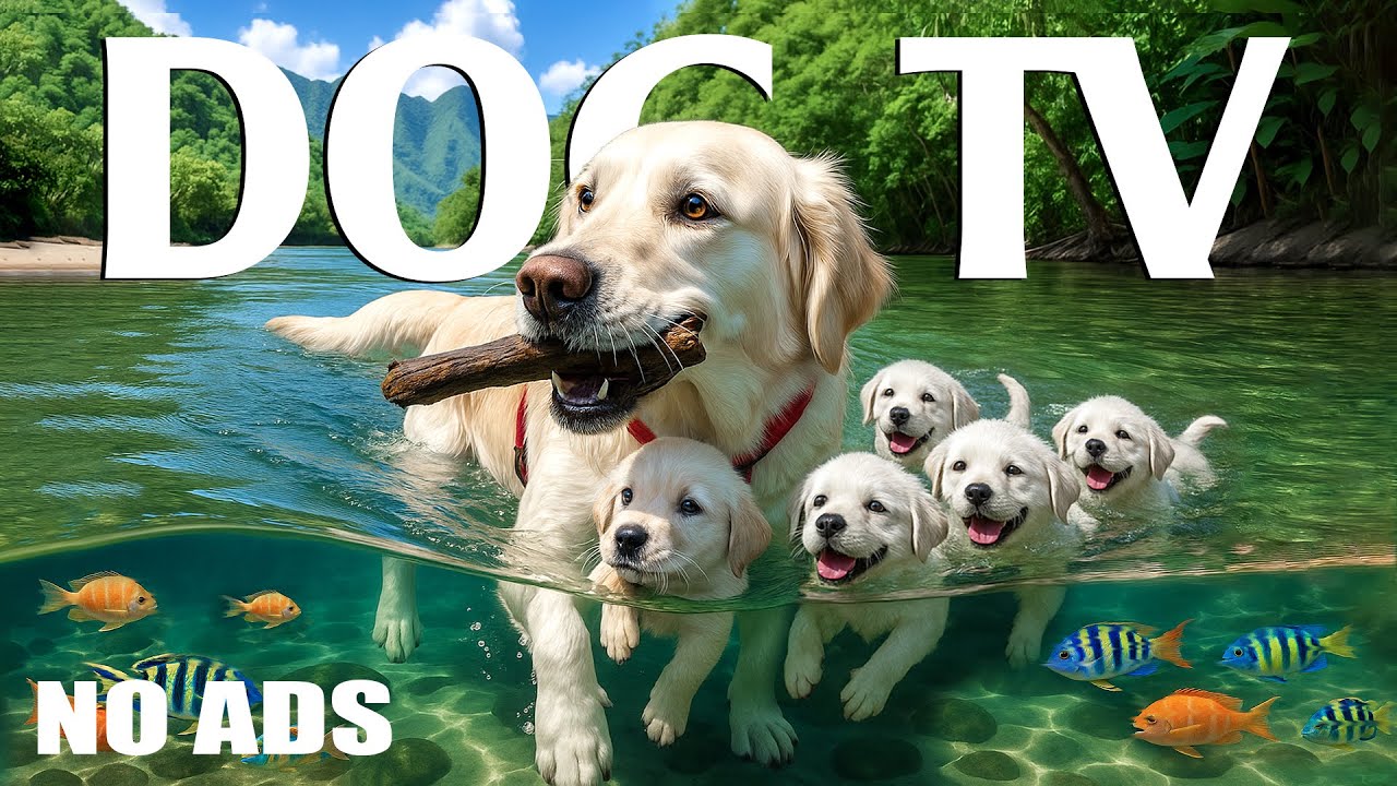 [NO ADS] DOG TV: Forest & Beach Walks 🌲 Cure Dog Anxiety with Nature Sounds & Calming Music for Dogs