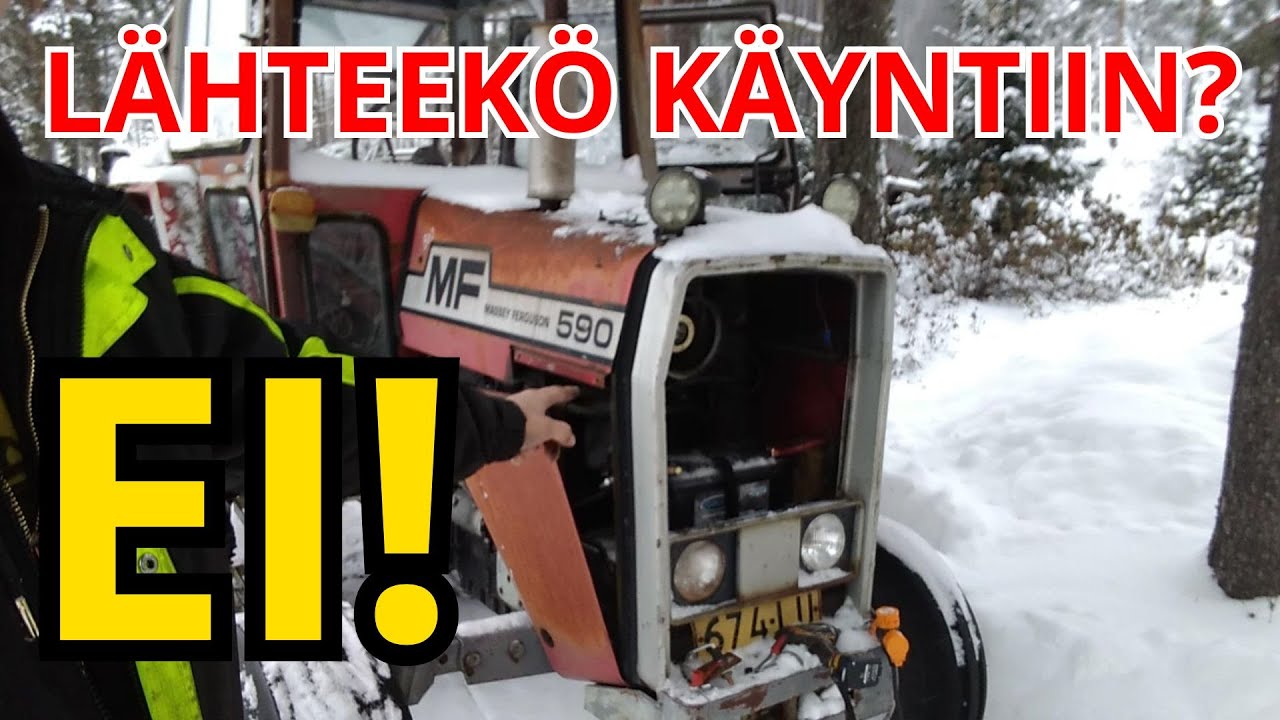 Massikan sähköt uusiksi. Lumityökone joka ei käynnisty talvella!