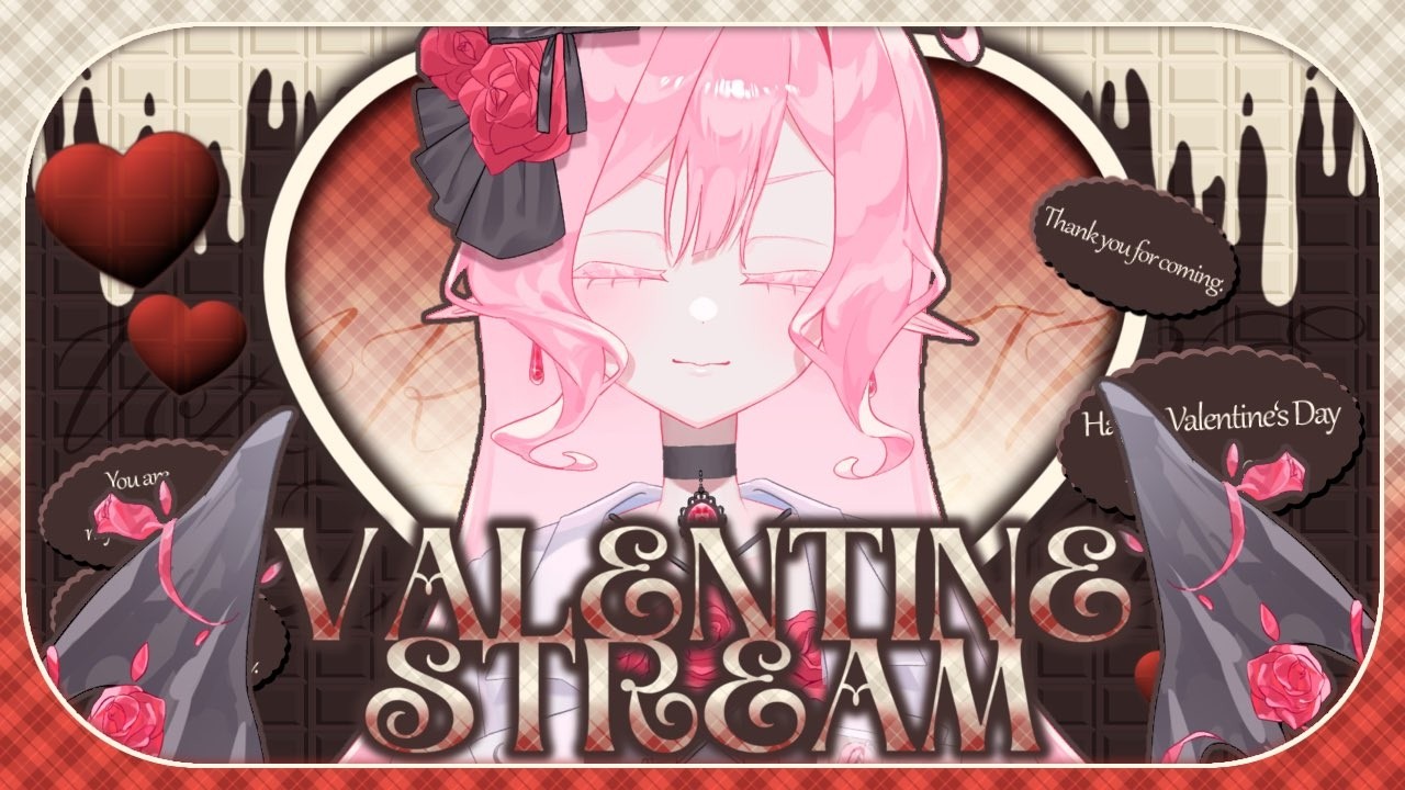 【バレンタイン歌枠】君と一緒にハッピーバレンタイン♡【月診ミア/個人勢Vtuber】