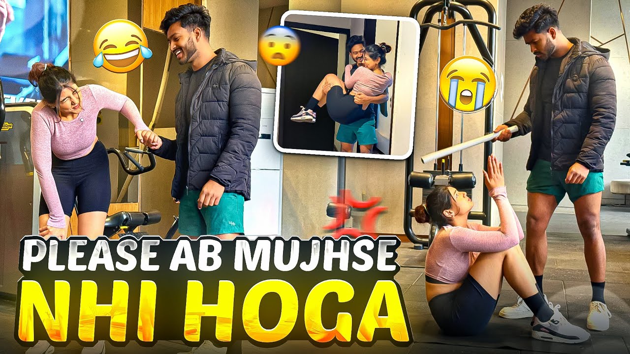 I took Muskan to my gym and then..😳| Nitesh paswan