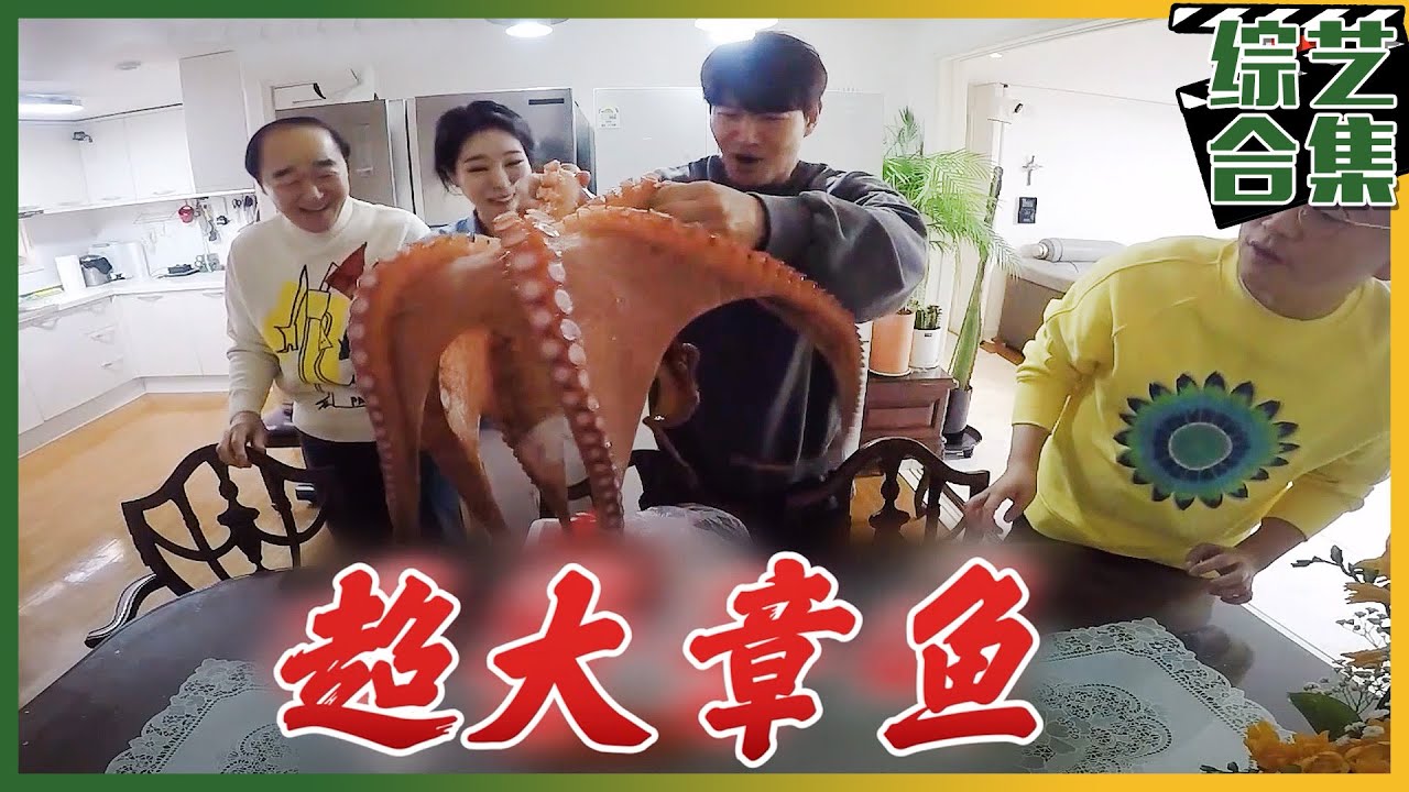[我家的熊孩子] (中字)😆今日厨师金钟国vs巨大章鱼😆! 💪🏻满脑肌肉钟国💪🏻式辛奇的味道将是如何?!