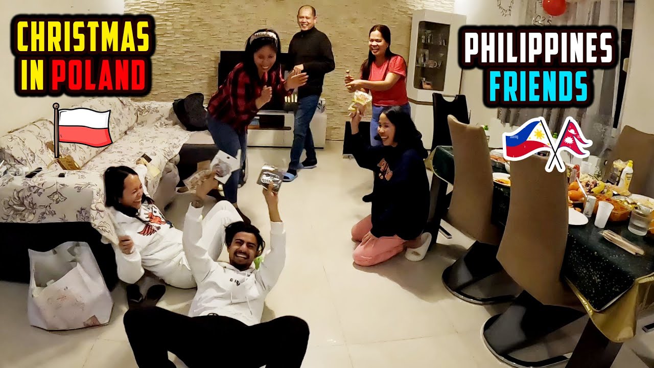 Celebrating Chrismas with Filipinos Friends In POLAND ! Fun Time | Prawesh Upreti | Gorkhey Vlog 543