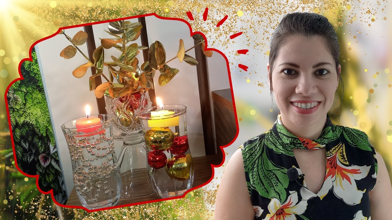 Enfeites Natalinos com bolinhas de gel