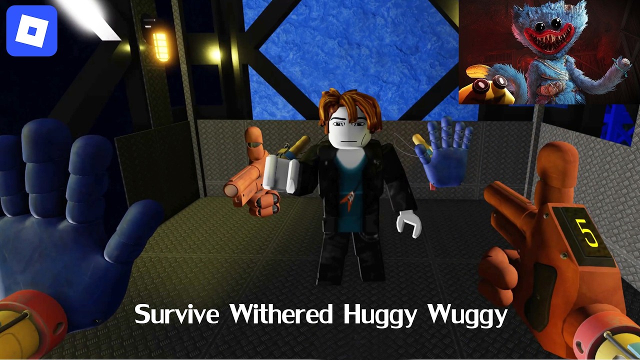 Poppy Playtime Chapter 5 Multiplayer : Survive Huggy Wuggy (Roblox Gameplay)
