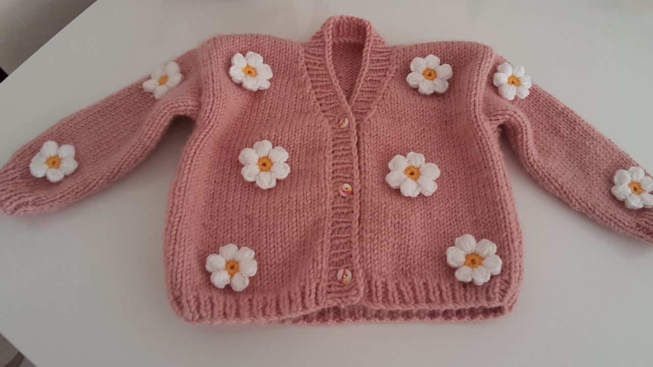 V yaka hırka modeli anlatımlı 3 yaş #crop #crophırka