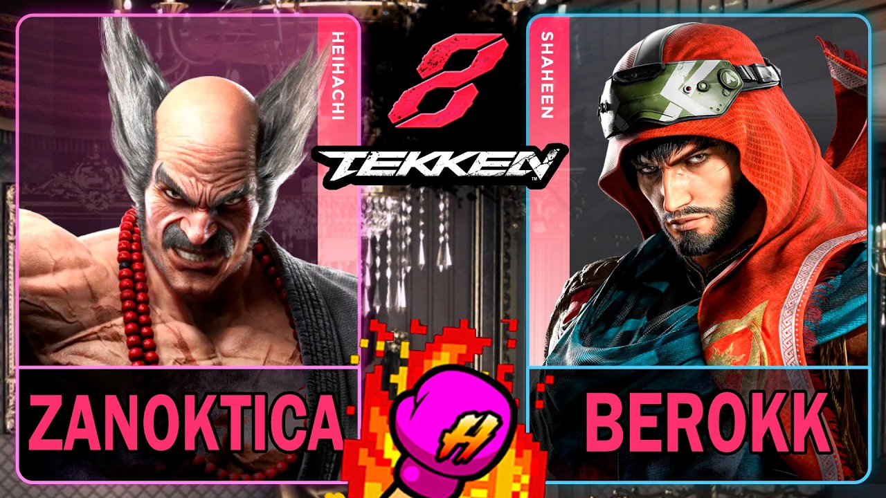 Tekken 8 Zanoktica (HEIHACHI) VS Berokk (SHAHEEN)🥊 鉄拳8🥊4K 60ᶠᵖˢ🥊T8 🥊TK8🥊#tekken