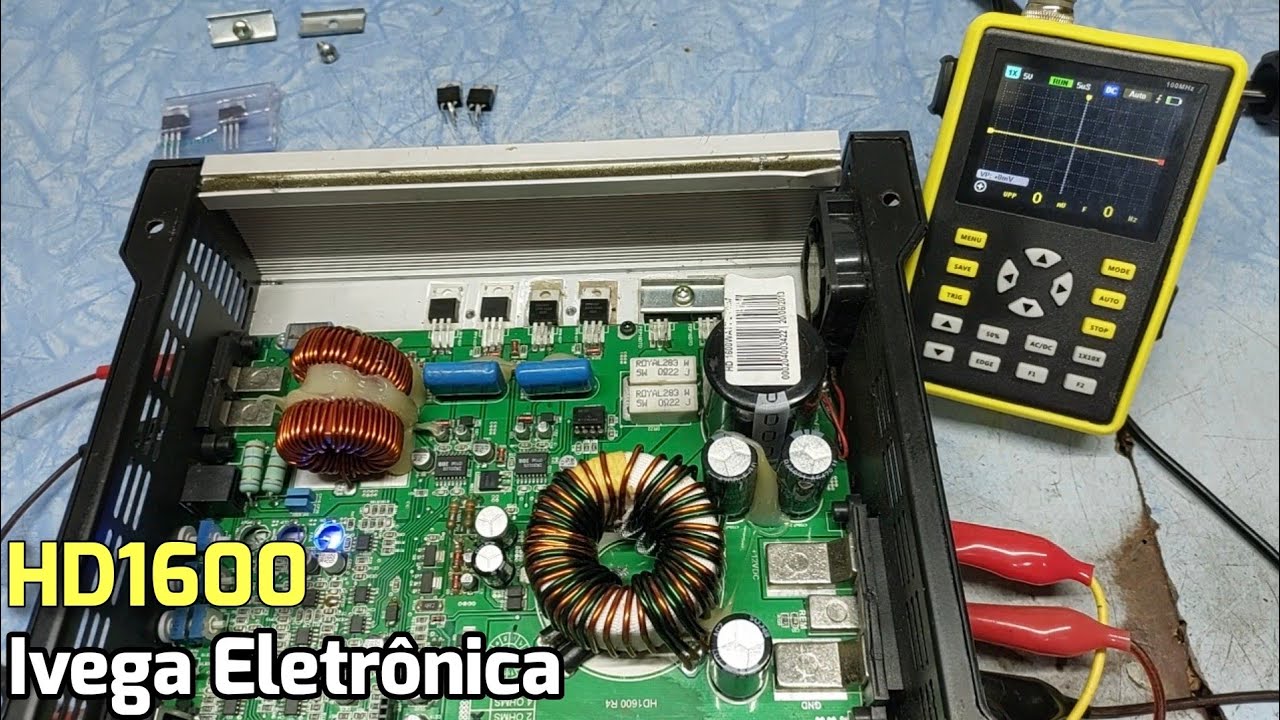 Taramps HD1600, quando o capacitor eletrolítico resolve vazar! análise do  defeito.