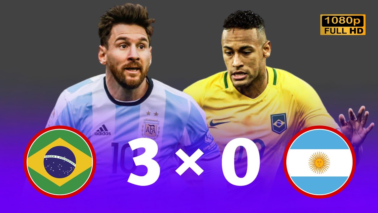 ملخص مباراة مباراة البرازيل ☆ الأرجنتين إقصائيات كأس العالم وجنون رؤوف خليف جودة عالية 1080p