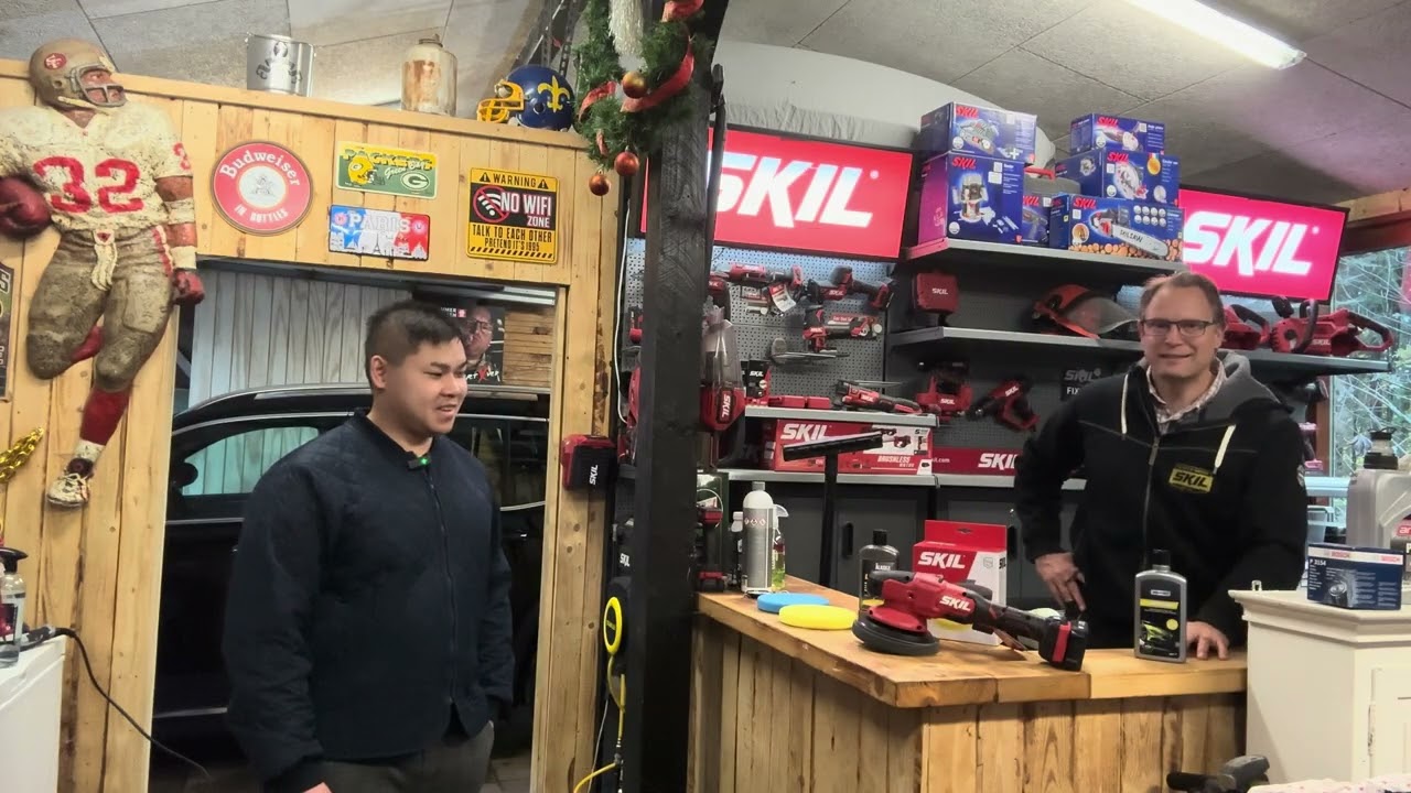 Akku Polermaskine test. SKIL 3790 DA (Dual action). Esben bes&oslash;ger v&aelig;rkstedet og give gode r&aring;d.