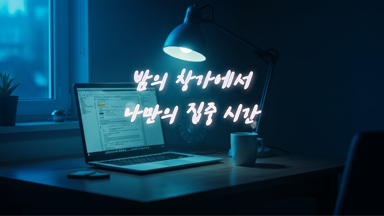 밤의 창가에서, 나만의 집중 시간
