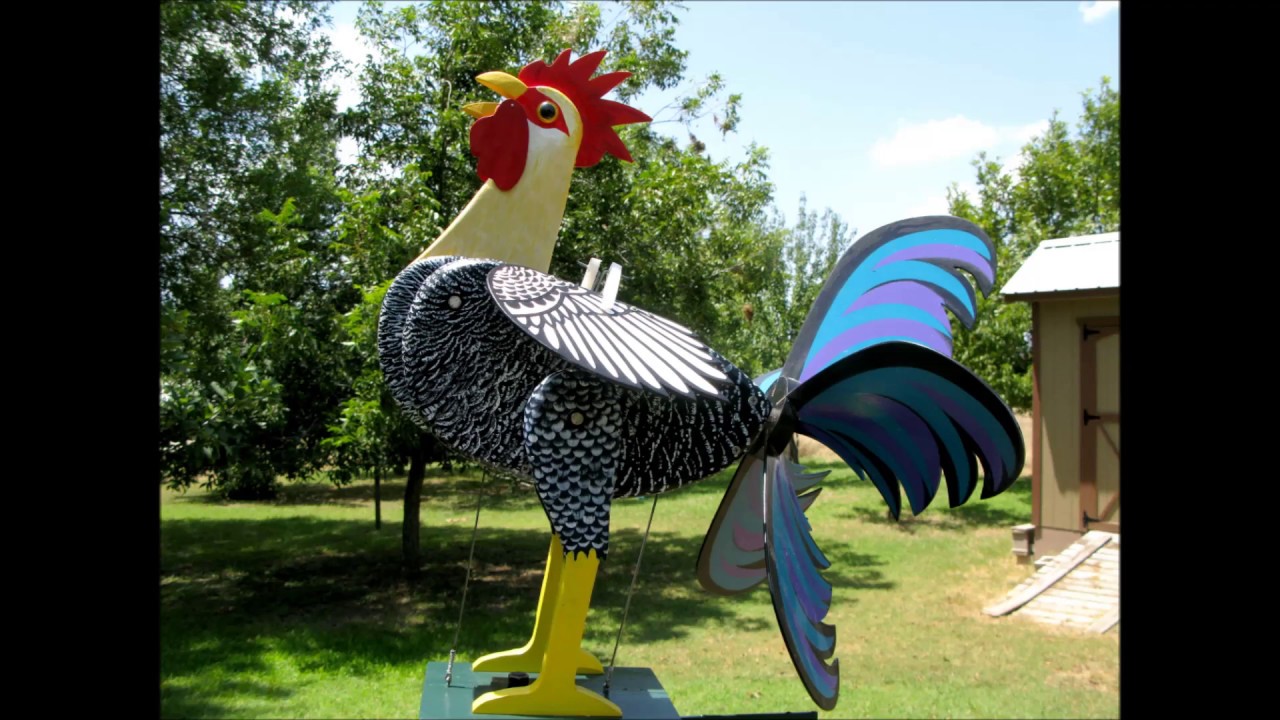 Crowing Rooster Whirligig Drive Train Mechanics Instructions video part 2