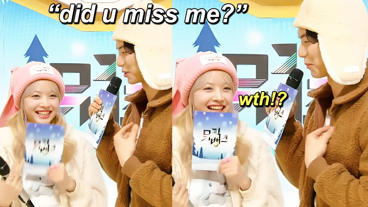 EUNCHAE was taken aback with CHAEMIN's straightforward question