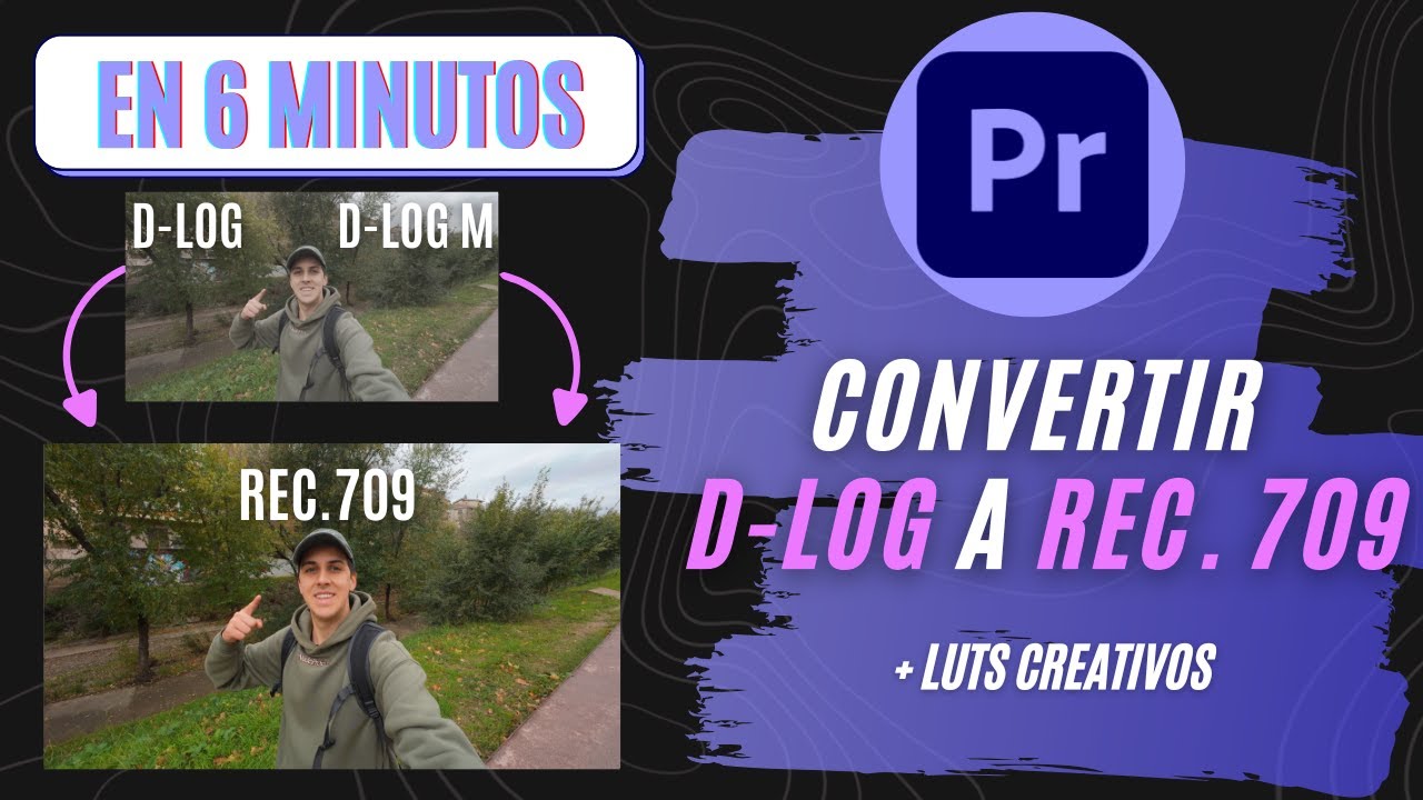 Cómo CONVERTIR D-LOG a REC.709 | Adobe Premiere Pro Tutorial