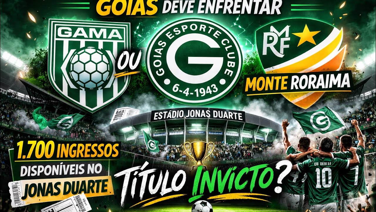 Copa Do Brasil chegando, Goiás x Gama ou Monte Roraima, Anapolina e jogo duro, Ingressos à venda!
