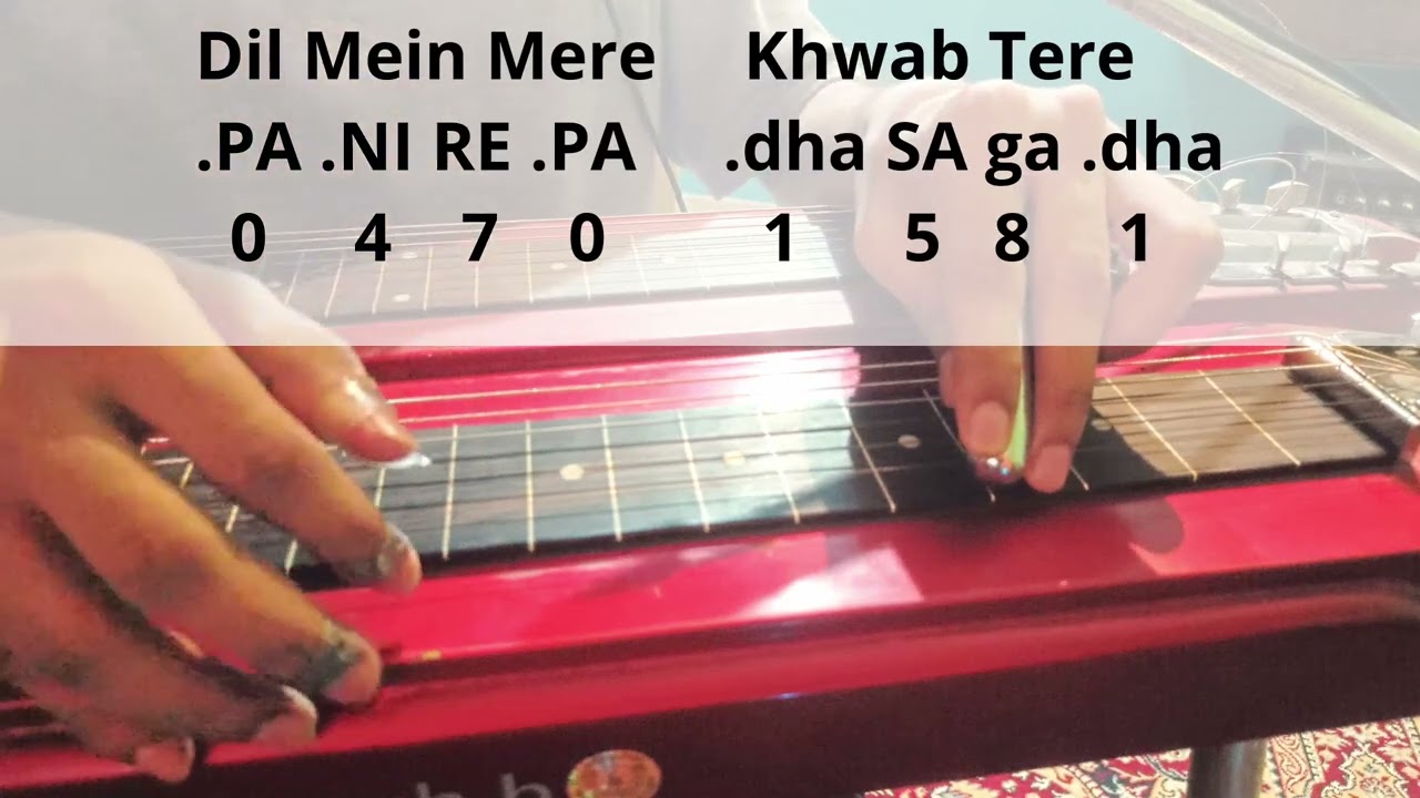 Gulabi Ankhein  Hawaiian Guitar Tutorial