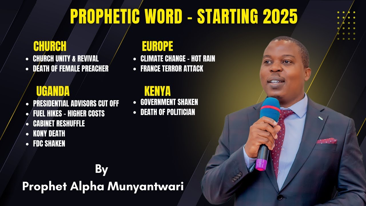 Prophetic Word Shared in January 2025 | Apostle Alpha Munyantwari | 02.01.2025