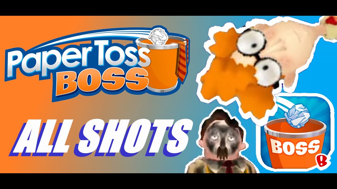 ALL POSSIBLE SHOTS !! (Paper Toss Boss) 🪣