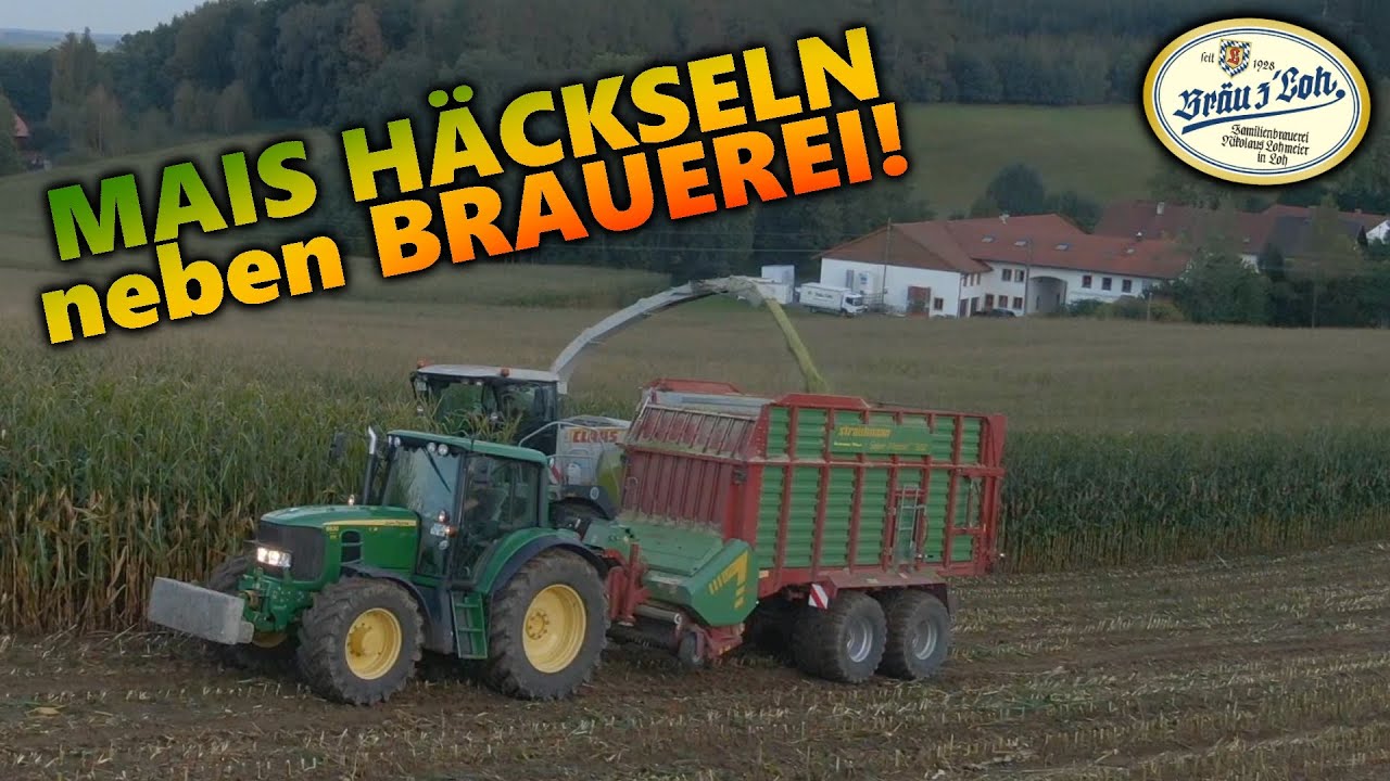 MAIS HÄCKSELN neben BRAUEREI!! | Let´s drive John Deere 6630 Premium