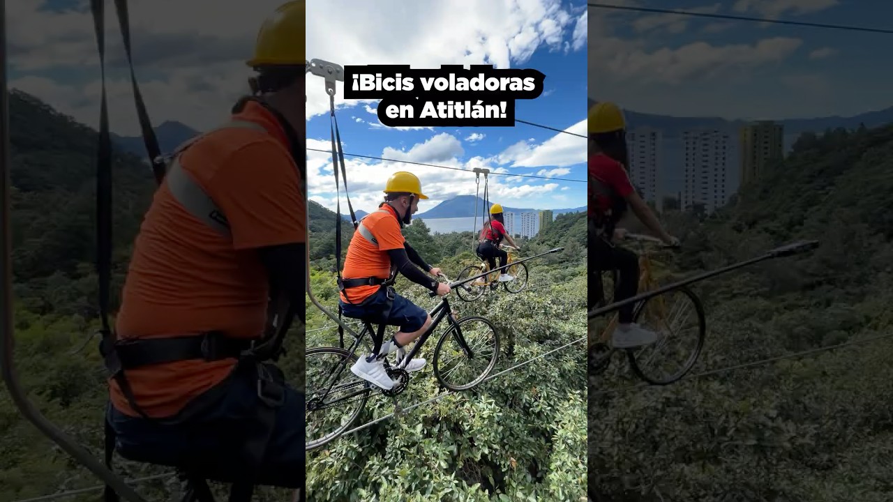 &iexcl;BICICLETA VOLADORA en ATITL&Aacute;N!