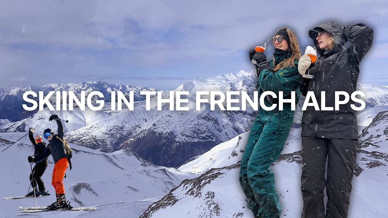 Skiing in the French Alps | winter travel vlog