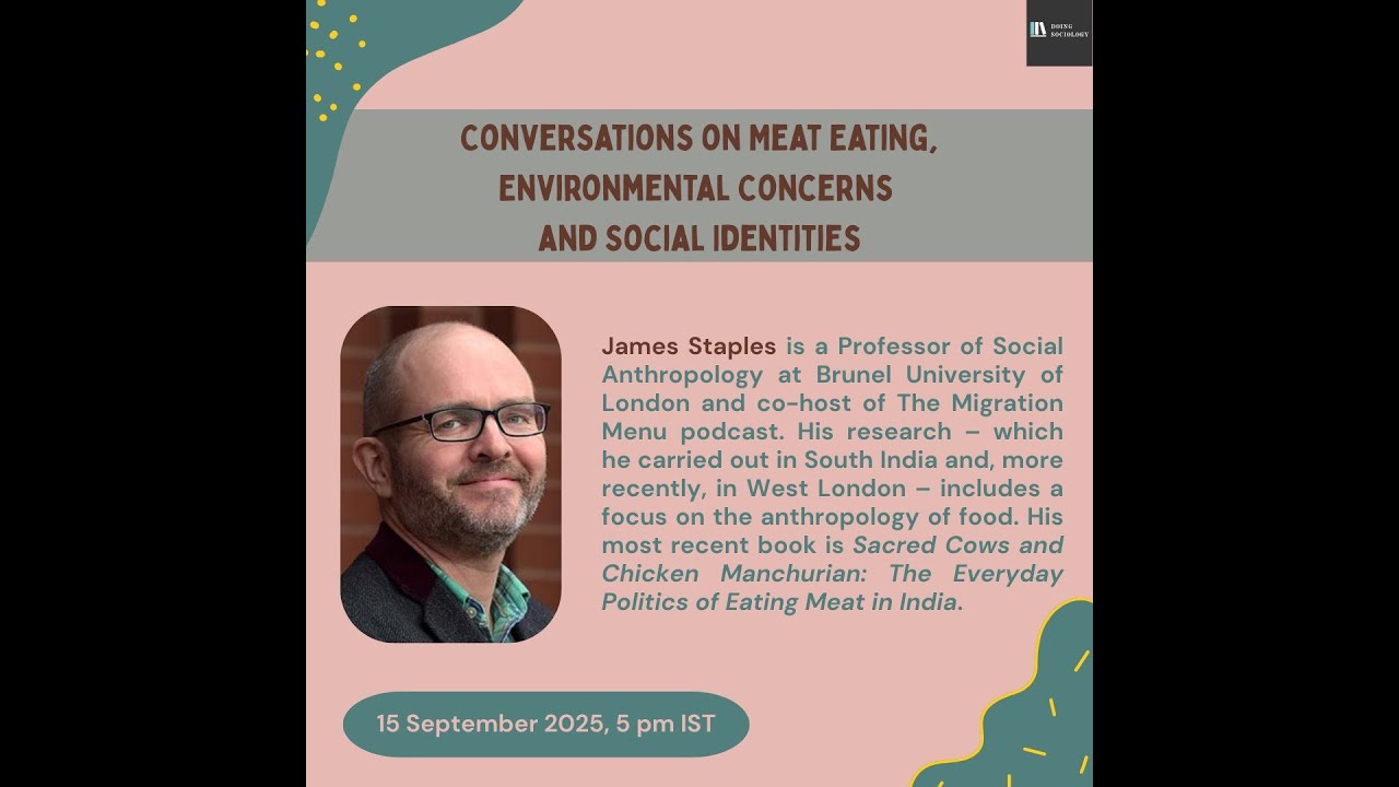 A Conversation with James Staples on Meat Eating, Environmental Concerns and Social Identities