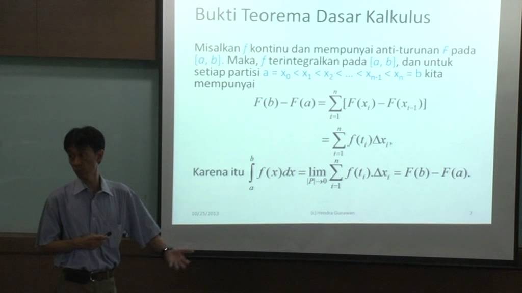 4.3.1 Teorema Dasar Kalkulus