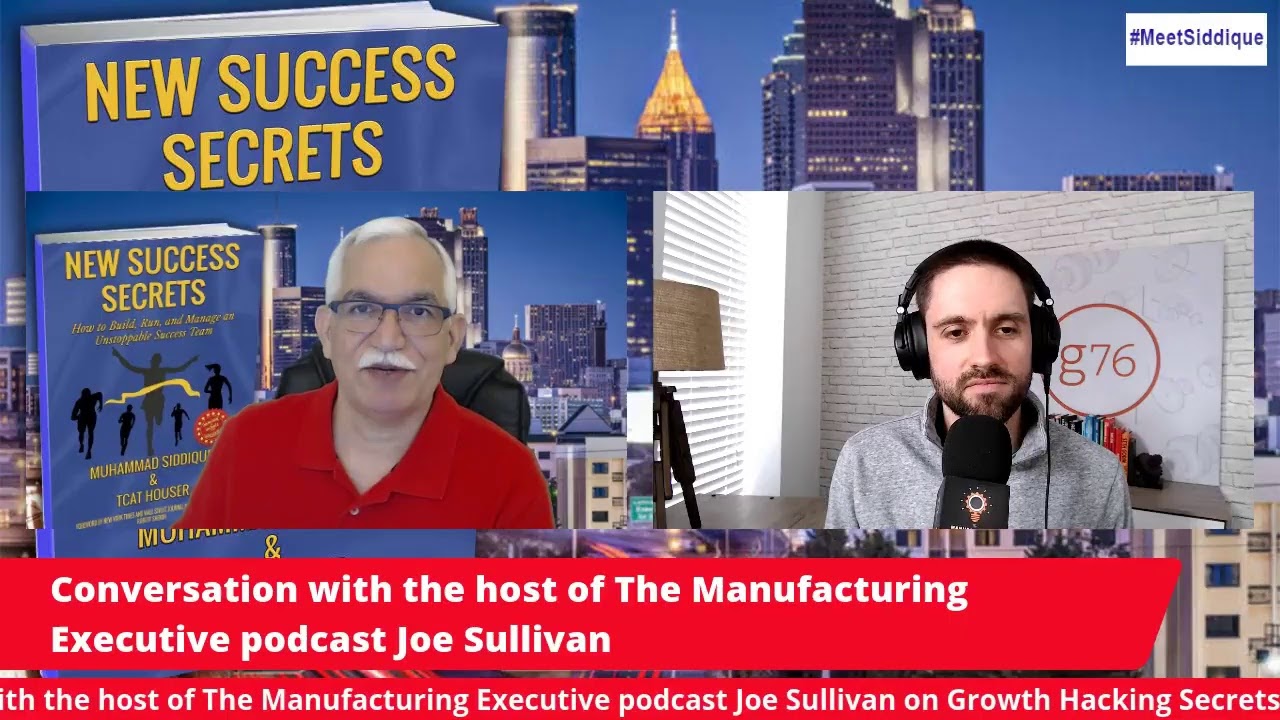 Host of The Manufacturing Executive podcast Joe Sullivan on Growth Hacking Secrets