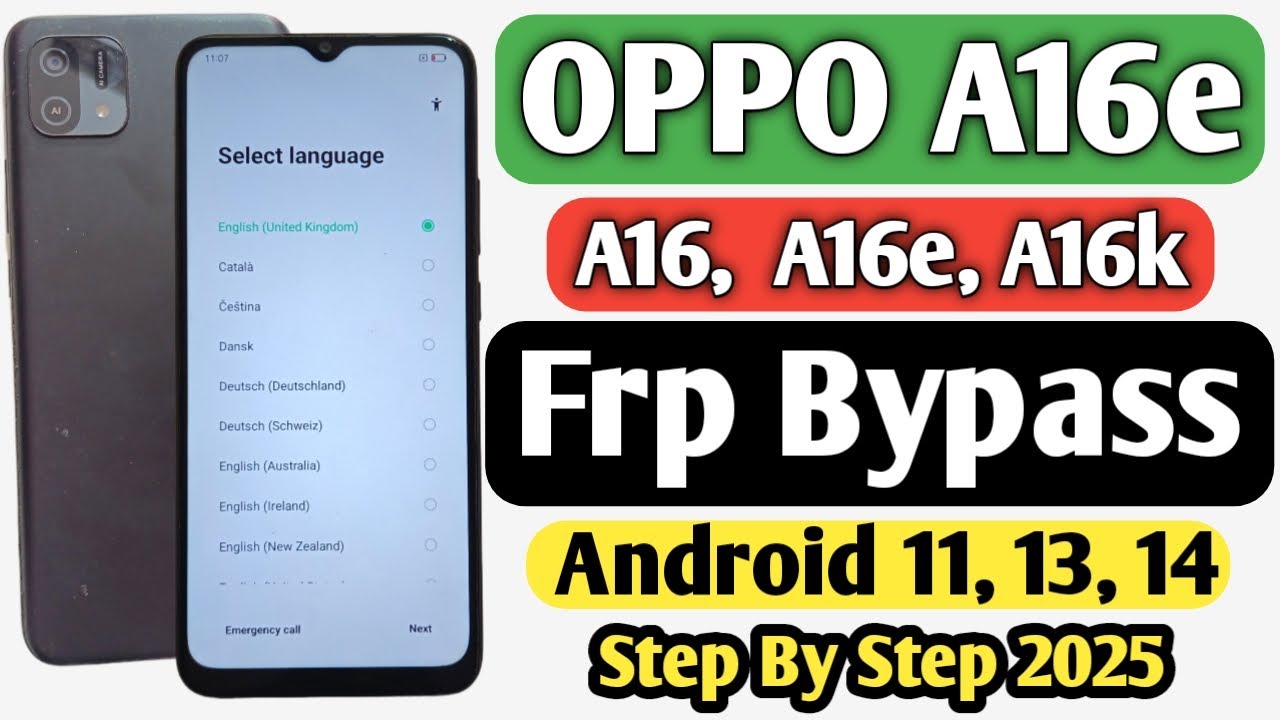 Oppo A16e Frp Bypass | Oppo A16, A16e, A16k Frp Bypass | Oppo A16e Google Account Unlock  2025 |