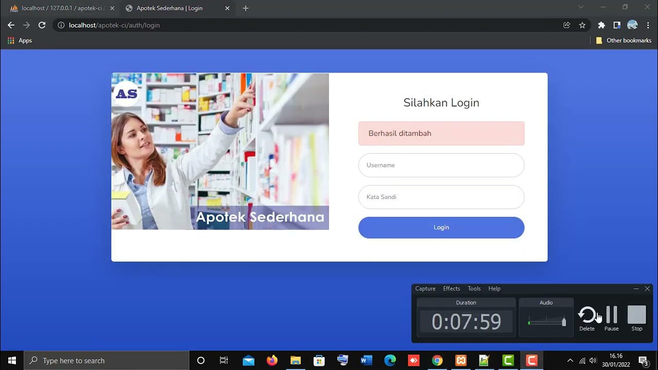 Review Website Apotek Sederhana Menggunakan Code Igniter