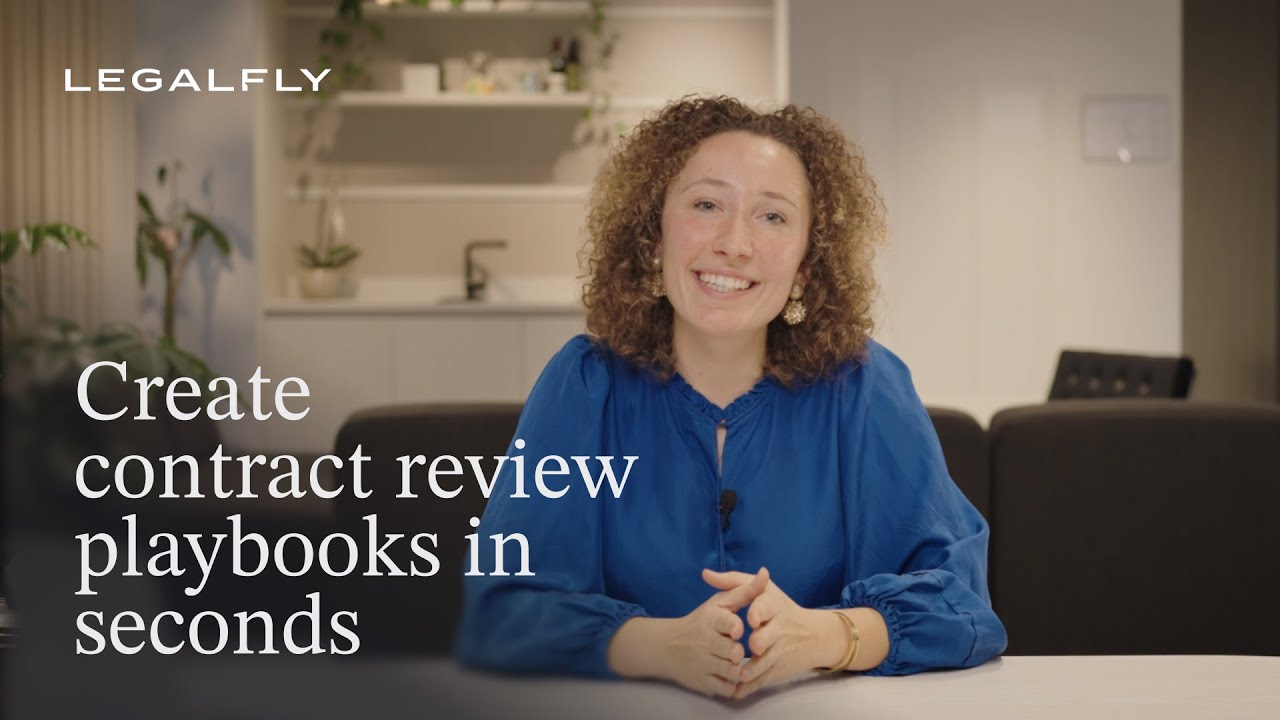 Create contract review playbooks in seconds