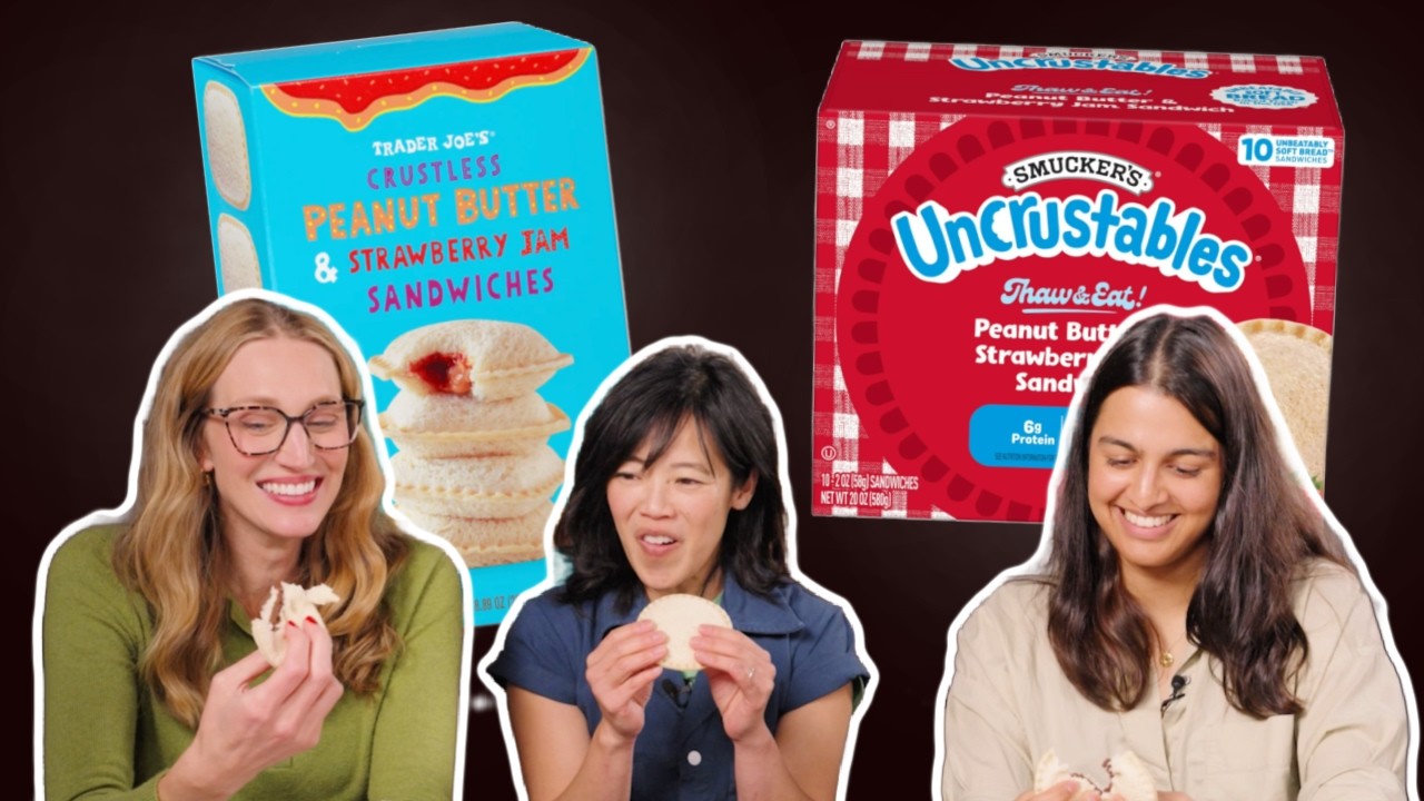 Tasting My 1st Uncrustable With Wirecutter & The Trader Joe's Controversy