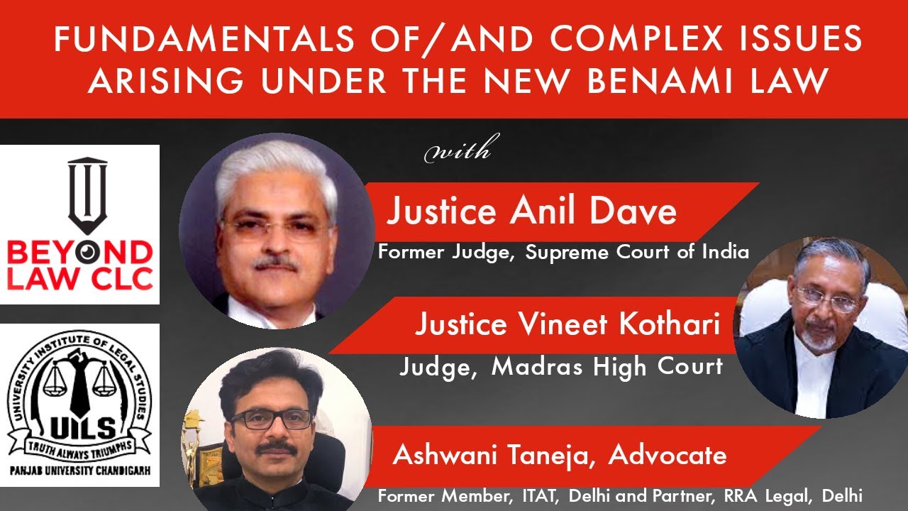FUNDAMENTALS OF/AND COMPLEX ISSUES ARISING UNDER THE NEW BENAMI LAW