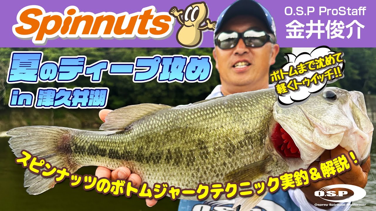 夏のディープ攻め！スピンナッツ・ディープジャーク 実釣＆テクニック解説【金井俊介 in 津久井湖】