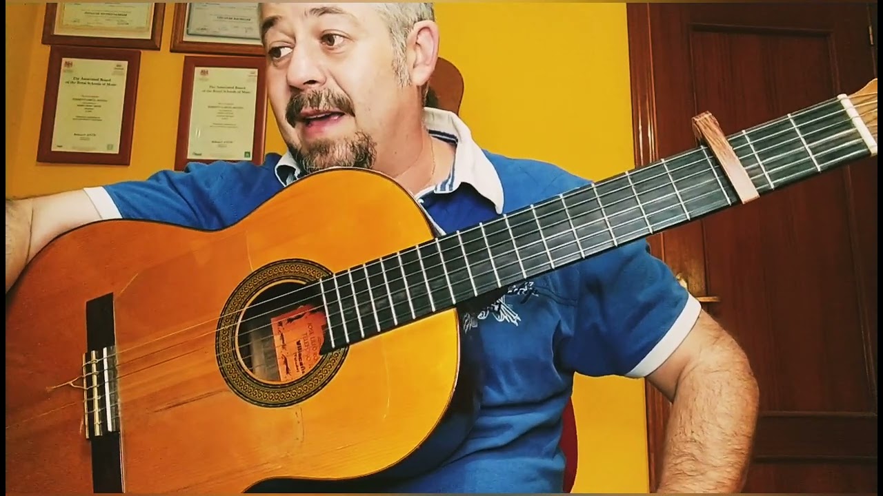 Polizon. Juanito Valderrama. Letra con acordes, tab del punteo tutorial de guitarra