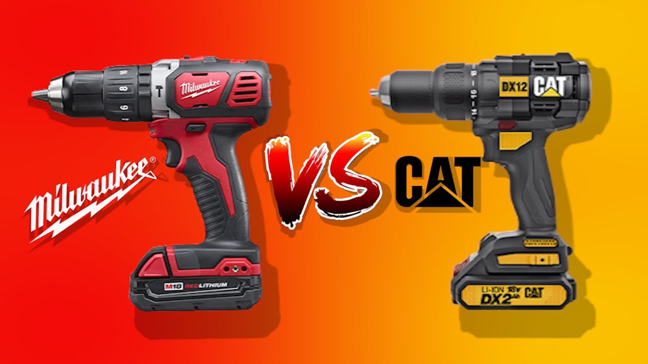 CAT DX12 vs Milwaukee, Poniendo a prueba estos taladros con broca de 1/4 y 1/2 / SISE