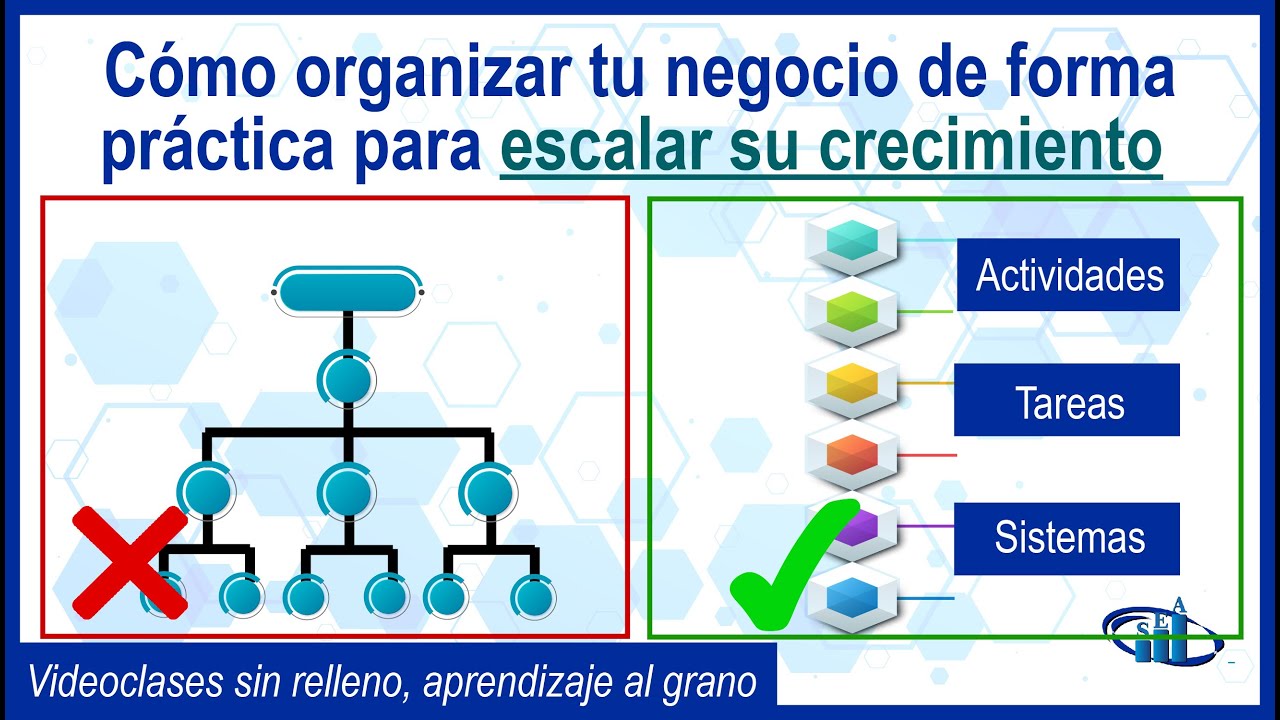 Cómo organizar un negocio correctamente para lograr escalar su crecimiento más fácilmente