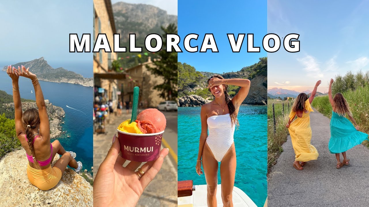 VLOG: a week in Mallorca Spain (boat day, hiking, exploring new beach towns + more)