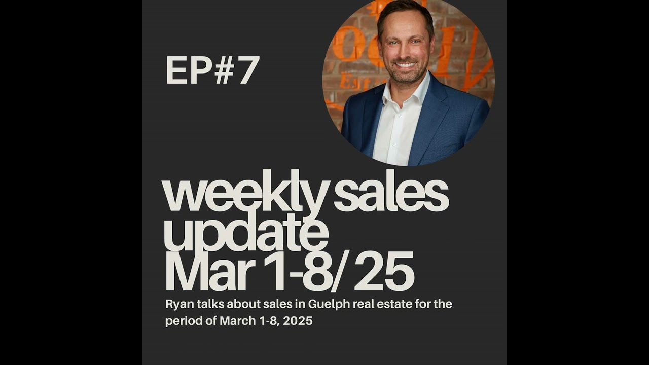 Ep 7: Guelph real estate weekly sales update Mar 1-8 2025