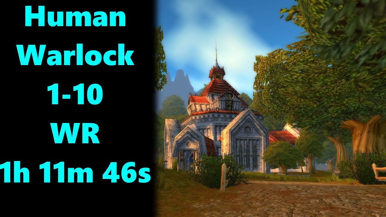 Classic Vanilla WoW - Warlock 1-10 World Record (1h 11m 46s)
