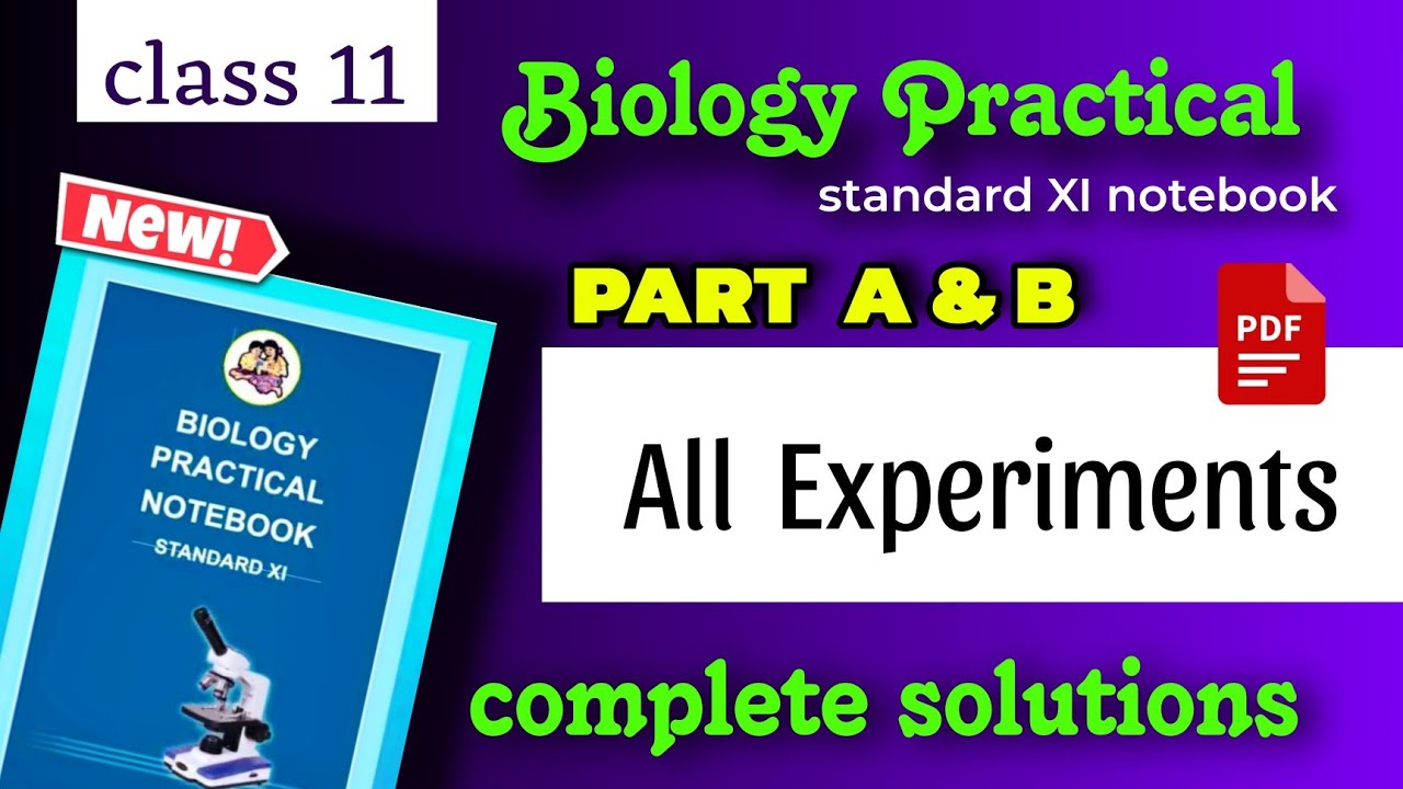 class 11 biology practical book solutions - 11th biology practical book all answers biology part a