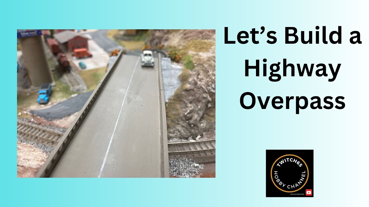 Building a Highway Overpass Model in N Scale