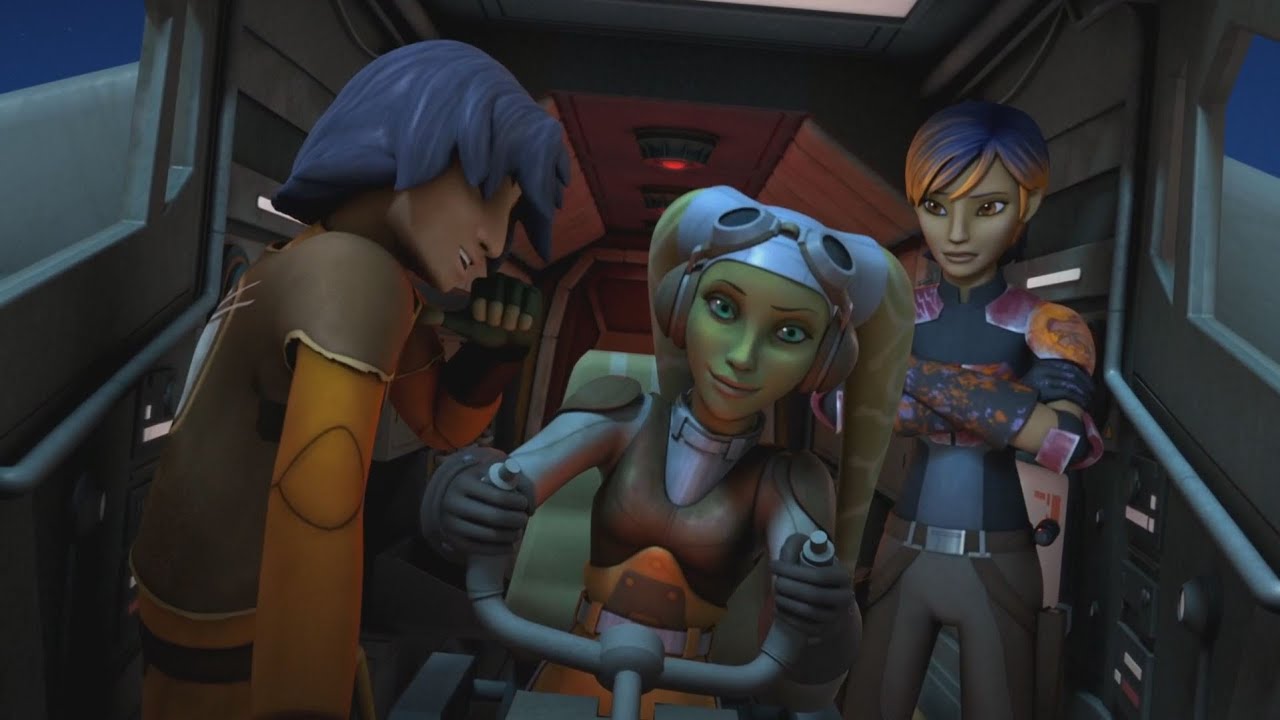 Star Wars Rebels - Hera Syndulla vs. TIE fighters [1080p]