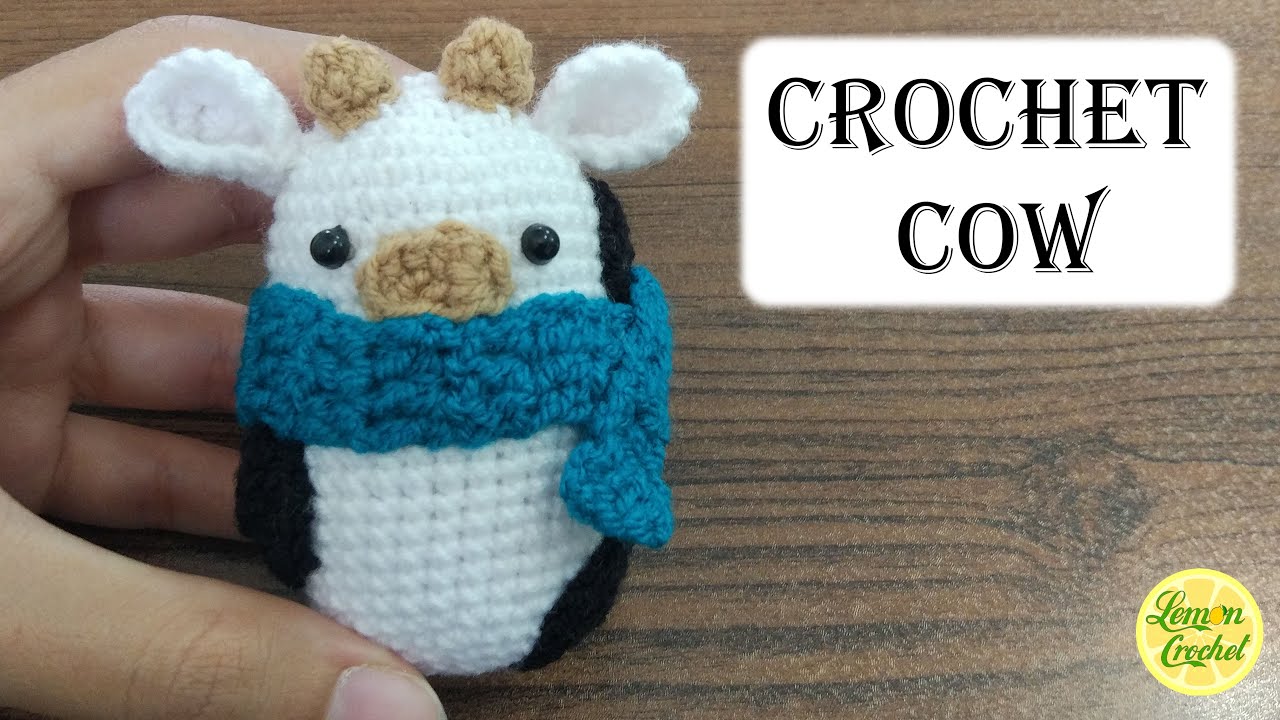 🐄 How to Crochet amigurumi cow 🐄 | Crochet Tutorials | Lemon Crochet🍋