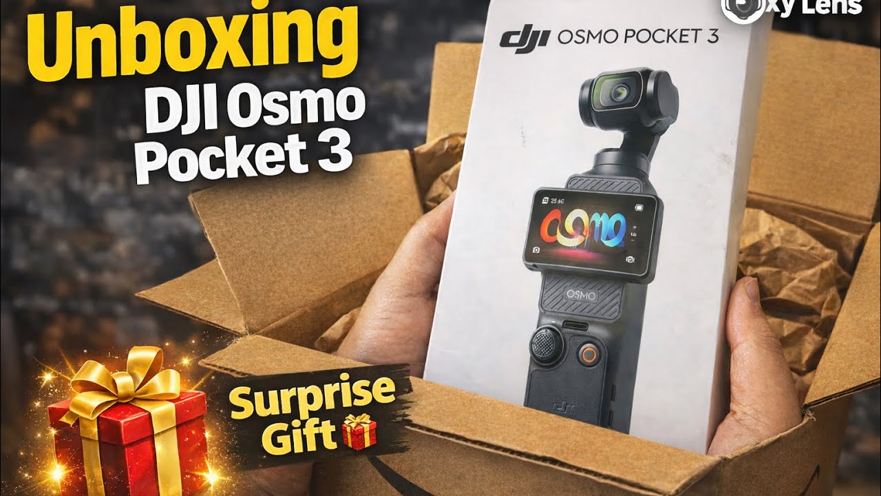 DJI Osmo Pocket 3 Unboxing 🔥 | Surprise Gift Inside 🎁 | First Look & Review
