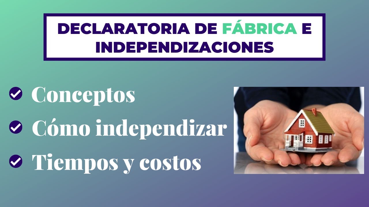 Cómo independizar una casa