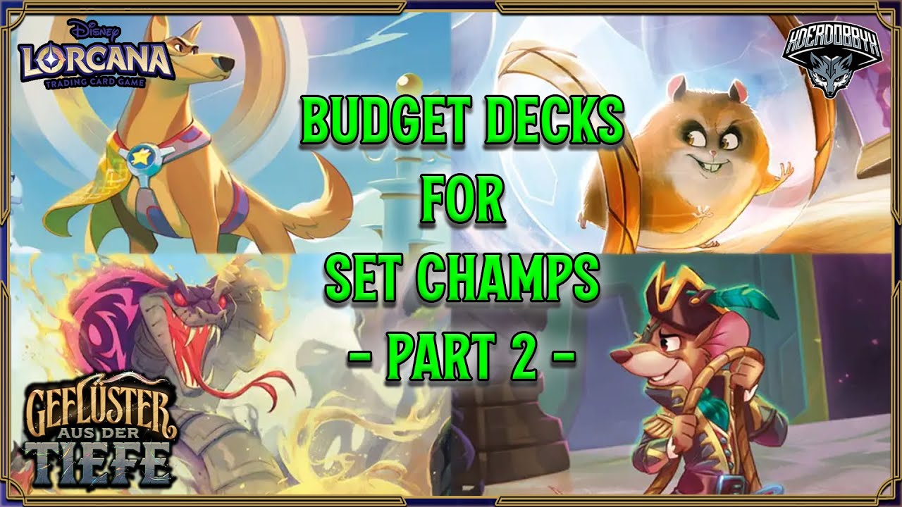 Budget for Set Champs Decks - Set 10 - Part #2 | Disney Lorcana Deck Guide