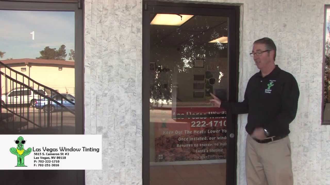 4 different glass doors, we broke them all, Las Vegas Window Tinting Secuirty film Demo