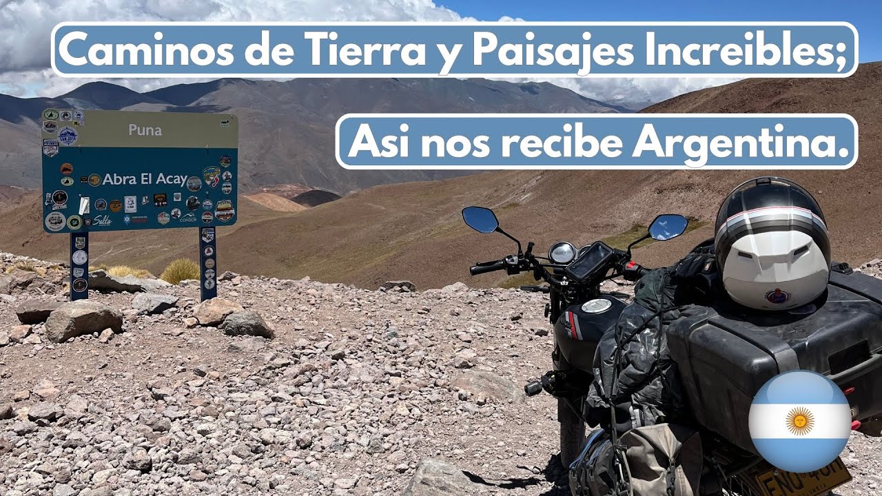 Caminos de Tierra y Paisajes Increíbles; Así nos recibe Argentina. 🏍️🌍