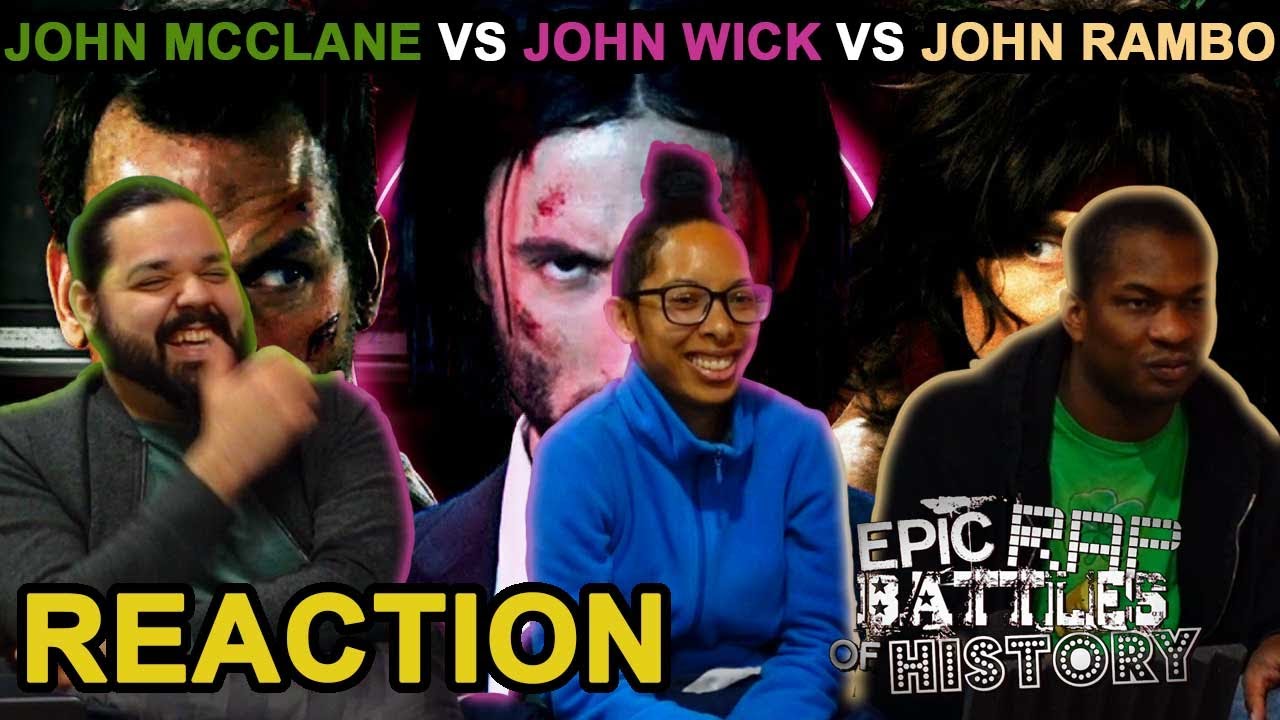 John Wick Vs John Rambo Vs John McClane (Reaction) - ERB - Awkward Mafia Watches